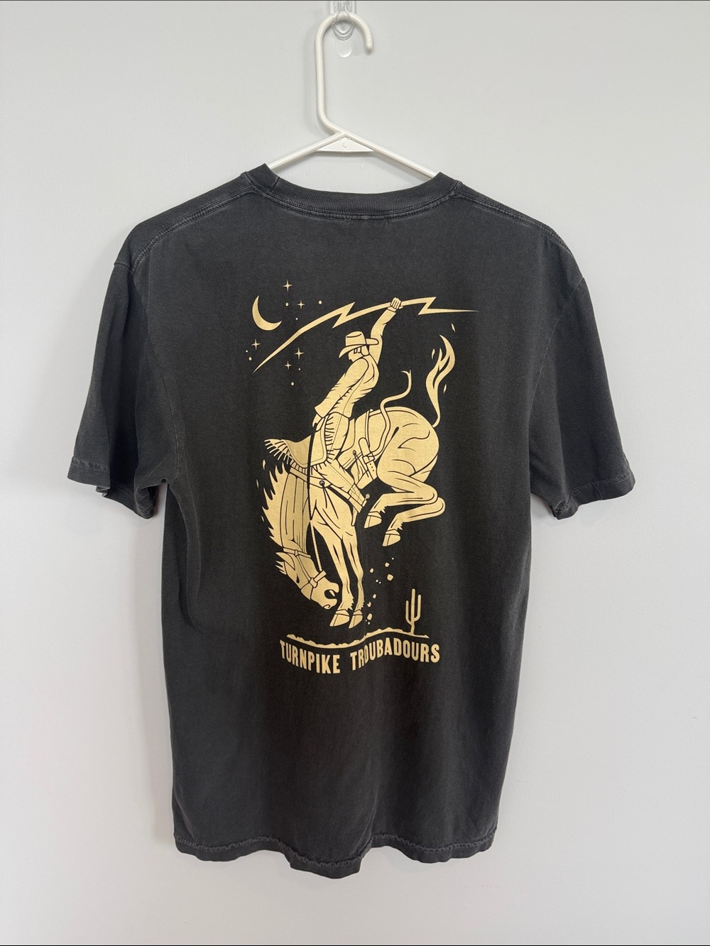 Comfort Colors Black Short Sleeve Tee with Cream Western Graphic